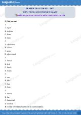 Đề thi học kì 2 Tiếng Anh 3 Phonics Smart - Đề số 2